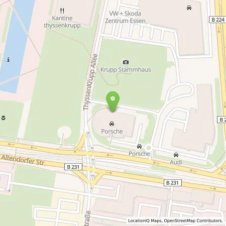 Standortübersicht der Tankstelle Gottfried Schultz Sportwagen GmbH & Co.KG in 45143 Essen