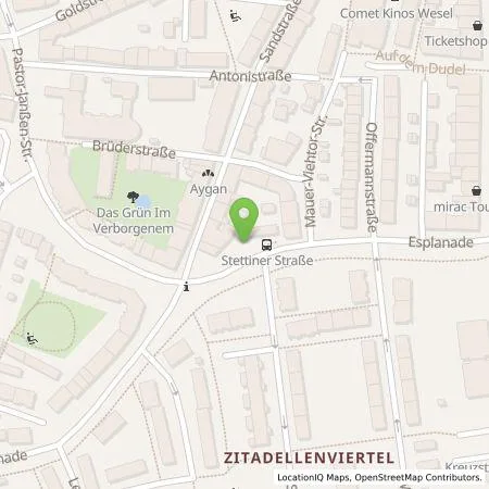 Standortübersicht der Tankstelle Stadtwerke Wesel GmbH in 46483 Wesel