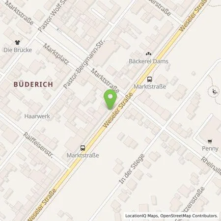 Standortübersicht der Tankstelle Stadtwerke Wesel GmbH in 46487 Wesel