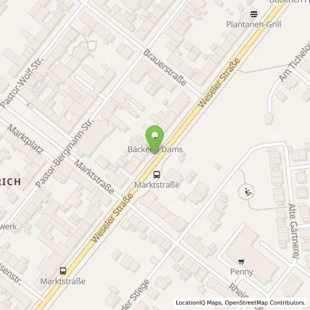 Standortübersicht der Tankstelle Stadtwerke Wesel GmbH in 46487 Wesel