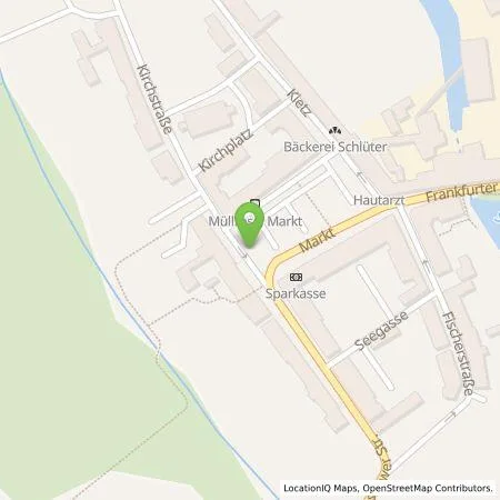 Standortübersicht der Tankstelle Elektro Jahn GmbH & Co.KG in 15299 Müllrose