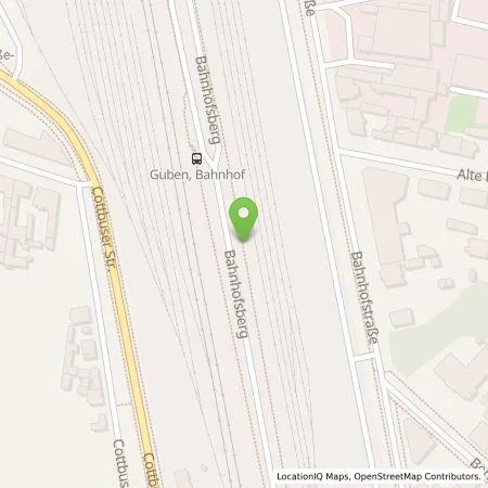 Standortübersicht der Tankstelle Energieversorgung Guben GmbH in 03172 Guben