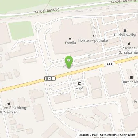 Standortübersicht der Tankstelle Stadtwerke Wedel GmbH in 22880 Wedel