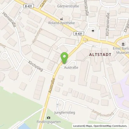 Standortübersicht der Tankstelle Stadtwerke Wedel GmbH in 22880 Wedel