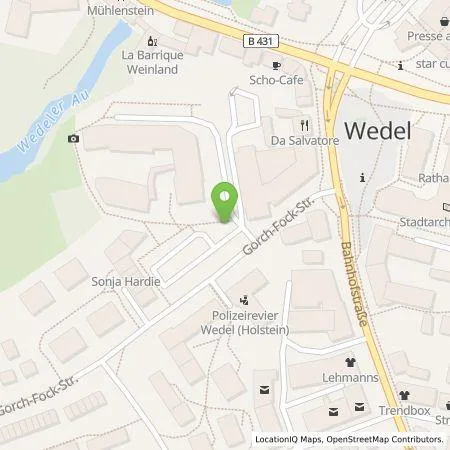 Standortübersicht der Tankstelle Stadtwerke Wedel GmbH in 22880 Wedel