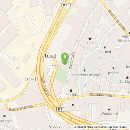 Standortübersicht der Tankstelle Stadtwerke Völklingen Vertrieb GmbH in 66333 Völklingen