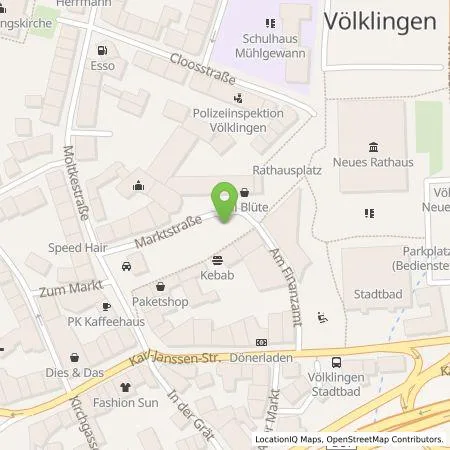 Standortübersicht der Tankstelle Stadtwerke Völklingen Vertrieb GmbH in 66333 Völklingen