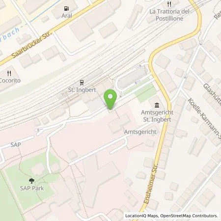 Standortübersicht der Tankstelle Biosphären Stadtwerke GmbH & Co. KG in 66386 St. Ingbert