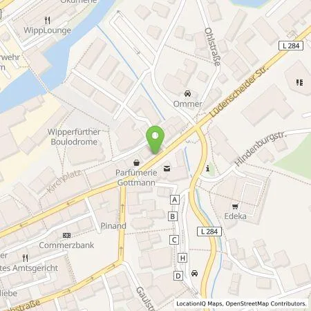 Standortübersicht der Tankstelle BEW Bergische Energie und Wasser GmbH in 51688 Wipperfürth