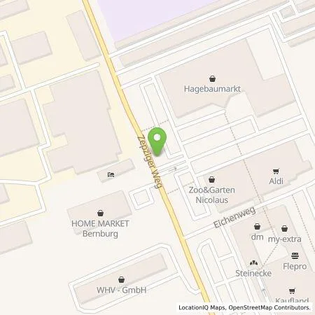 Standortübersicht der Tankstelle Stadtwerke Bernburg GmbH in 06406 Bernburg (Saale)