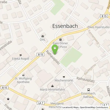 Standortübersicht der Tankstelle Überlandzentrale Wörth/Isar Altheim Netz AG in 84051 Essenbach