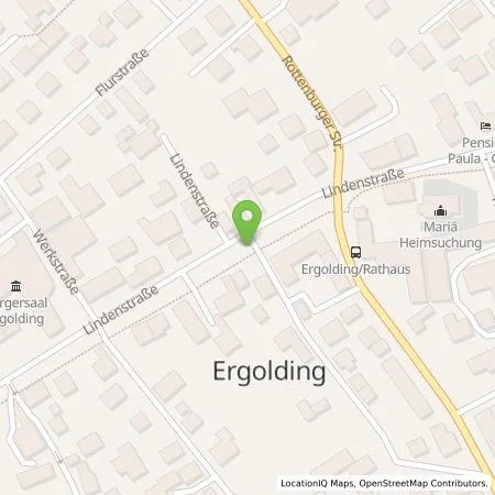 Standortübersicht der Tankstelle Überlandzentrale Wörth/Isar Altheim Netz AG in 84030 Ergolding