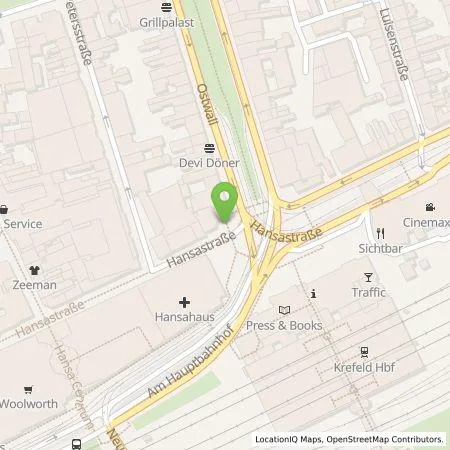 Standortübersicht der Tankstelle SWK ENERGIE GmbH in 47798 Krefeld