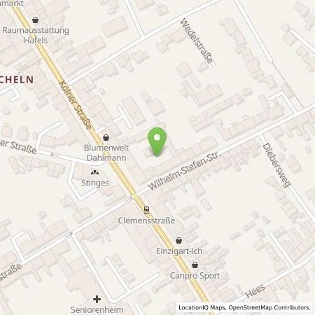 Standortübersicht der Tankstelle SWK ENERGIE GmbH in 47807 Krefeld