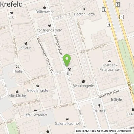 Standortübersicht der Tankstelle SWK ENERGIE GmbH in 47798 Krefeld