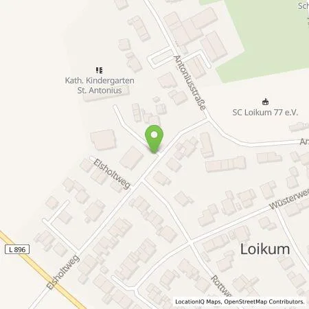 Standortübersicht der Tankstelle Oliver Duhr in 46499 Hamminkeln