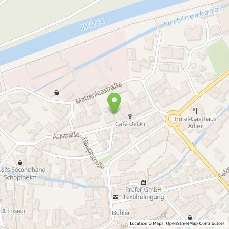 Standortübersicht der Tankstelle Autohaus Lehmann GmbH in 79650 Schopfheim