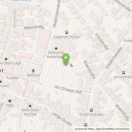 Standortübersicht der Tankstelle Stadtwerke Lage GmbH in 32791 Lage