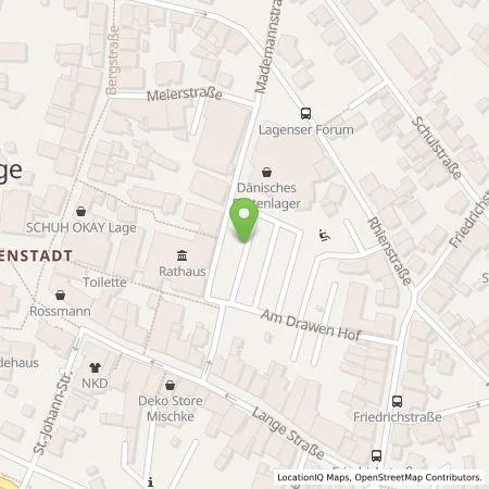 Standortübersicht der Tankstelle Stadtwerke Lage GmbH in 32791 Lage