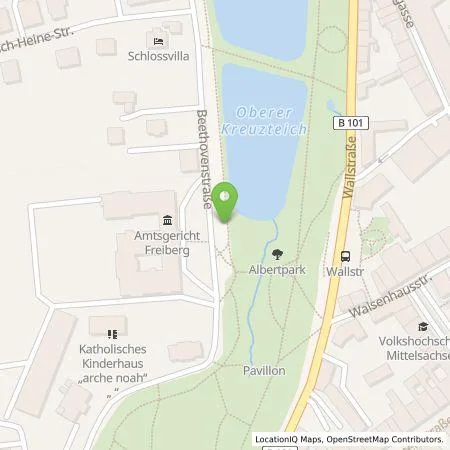 Standortübersicht der Tankstelle Stadtwerke Freiberg AG in 09599 Freiberg