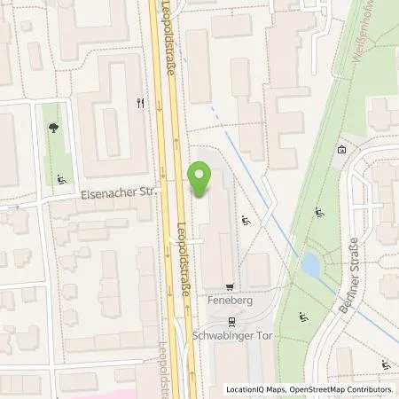 Standortübersicht der Tankstelle Park One GmbH in 80804 München