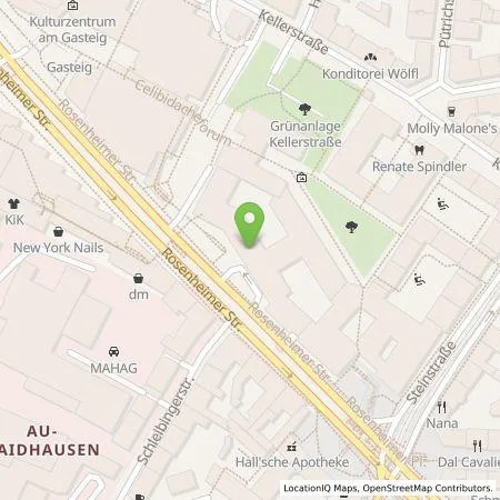 Standortübersicht der Tankstelle Park One GmbH in 81667 München