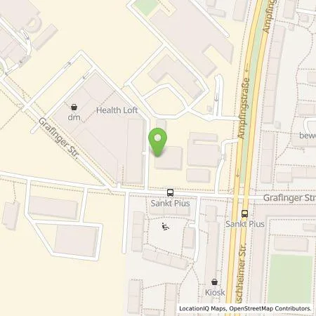 Standortübersicht der Tankstelle Park One GmbH in 81671 München