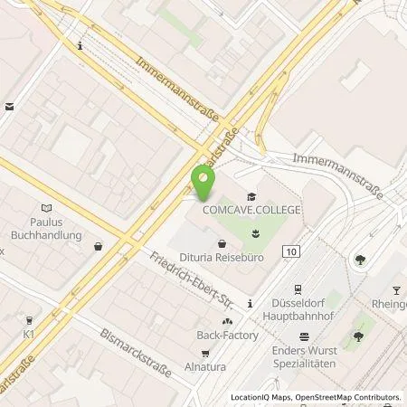 Standortübersicht der Tankstelle Park One GmbH in 40210 Düsseldorf