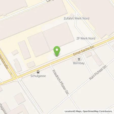 Standortübersicht der Tankstelle elektro Bühler GmbH in 97424 Schweinfurt