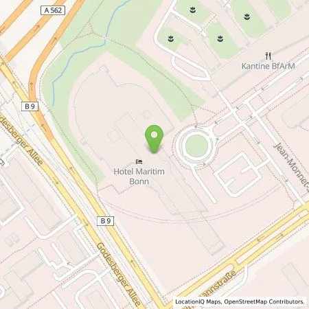 Standortübersicht der Tankstelle Maritim Hotelgesellschaft mbH in 53175 Bonn