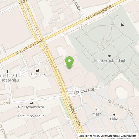 Standortübersicht der Tankstelle Maritim Hotelgesellschaft mbH in 70174 Stuttgart