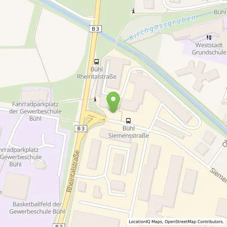 Standortübersicht der Tankstelle Stadtwerke Bühl GmbH in 77815 Bühl