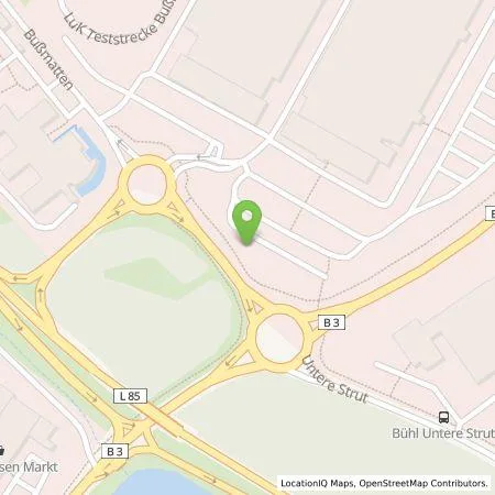 Standortübersicht der Tankstelle Stadtwerke Bühl GmbH in 77815 Bühl