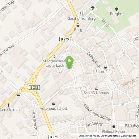 Standortübersicht der Tankstelle Stadtwerke Lauterbach GmbH in 36341 Lauterbach