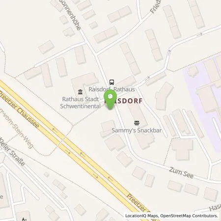 Standortübersicht der Tankstelle Energieeinkaufs-und Dienstleistungsgesellschaft mbH in 24223 Schwentinental