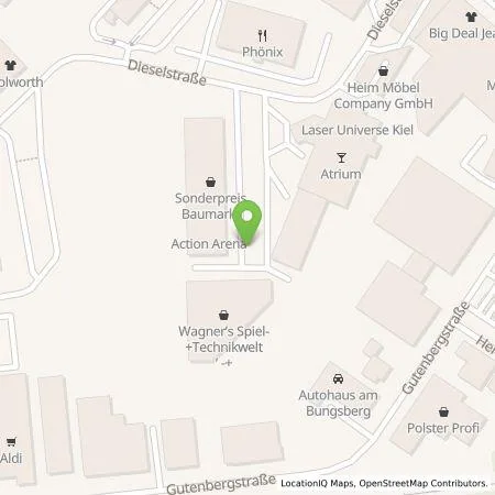 Standortübersicht der Tankstelle Energieeinkaufs-und Dienstleistungsgesellschaft mbH in 24223 Schwentinental