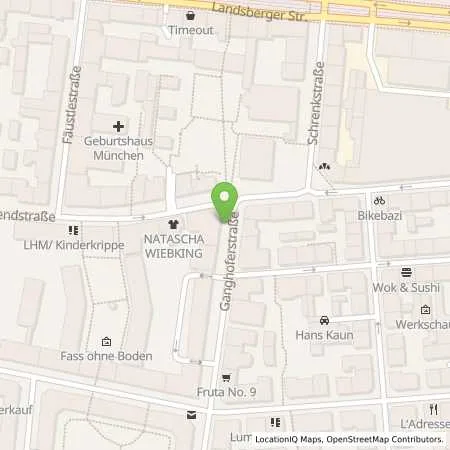 Standortübersicht der Tankstelle SWM Versorgungs GmbH in 80339 München