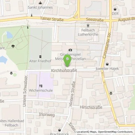 Standortübersicht der Tankstelle Neue Energie Fellbach GmbH in 70736 Fellbach