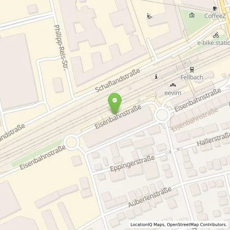 Standortübersicht der Tankstelle Neue Energie Fellbach GmbH in 70736 Fellbach