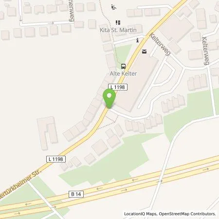 Standortübersicht der Tankstelle Neue Energie Fellbach GmbH in 70734 Fellbach