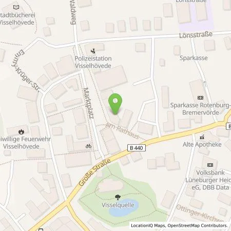 Standortübersicht der Tankstelle Wilhelm Hoyer B.V. & Co.KG in 27374 Visselhövede