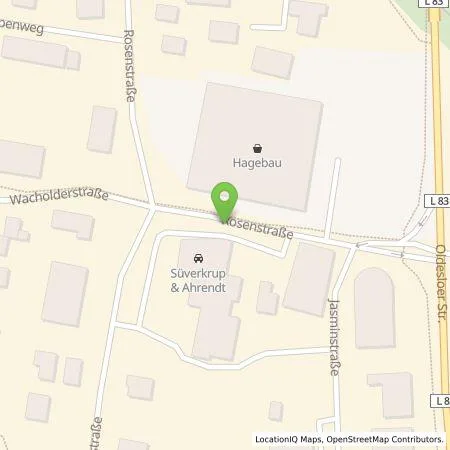 Standortübersicht der Tankstelle Energie und Wasser Wahlstedt/Bad Segeberg GmbH & Co.KG in 23795 Bad Segeberg