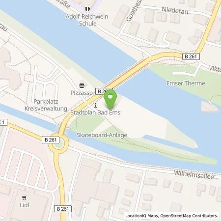 Standortübersicht der Tankstelle Steinhoff Energieanlagen GmbH in 56130 Bad Ems