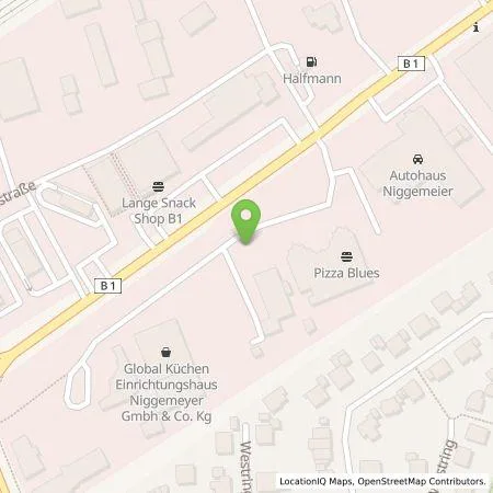 Standortübersicht der Tankstelle Richter ElektroCom GmbH in 33154 Salzkotten