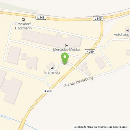 Standortübersicht der Tankstelle Ludger Brämswig GmbH44 in 49393 Lohne