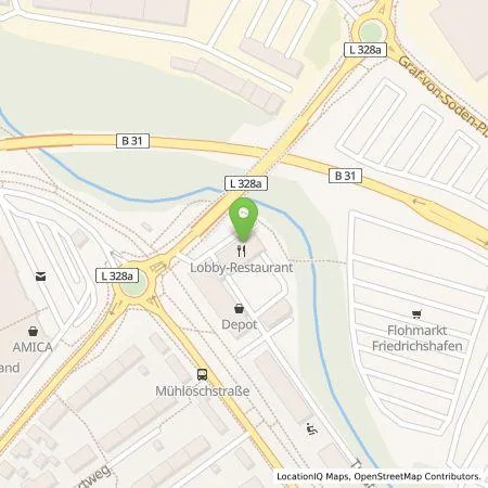 Standortübersicht der Tankstelle Kemmergy GmbH in 88046 Friedrichshafen