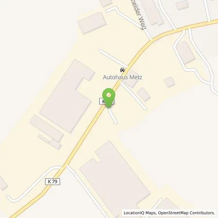 Standortübersicht der Tankstelle Autohaus Metz GmbH in 35767 Breitscheid-Gusternhain