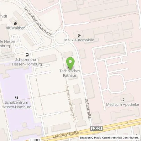 Standortübersicht der Tankstelle Stadtwerke Hanau GmbH in 63450 Hanau