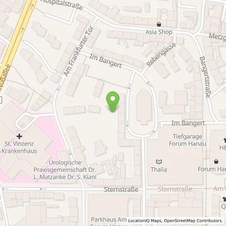 Standortübersicht der Tankstelle Stadtwerke Hanau GmbH in 63450 Hanau