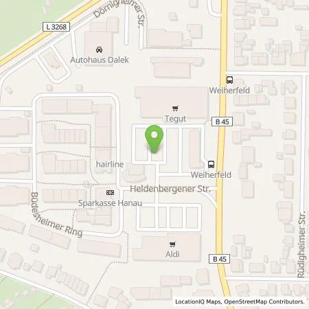 Standortübersicht der Tankstelle Numbat GmbH in 63452 Hanau